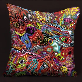 Подушки с фото: подушка - психоделика 1